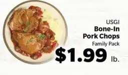 Living Fresh Market USGI Bone-In Pork Chops offer