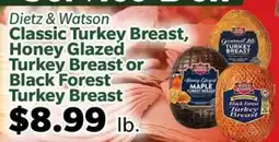 Living Fresh Market Dietz & Watson Classic Turkey Breast, Honey Glazed Turkey Breast or Black Forest Turkey Breast offer