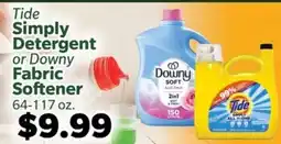 Living Fresh Market Tide Simply Detergent or Downy Fabric Softener offer