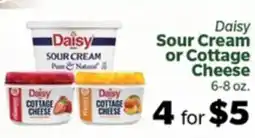 Living Fresh Market Daisy Sour Cream or Cottage Cheese offer