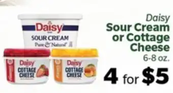 Living Fresh Market Daisy Sour Cream or Cottage Cheese offer