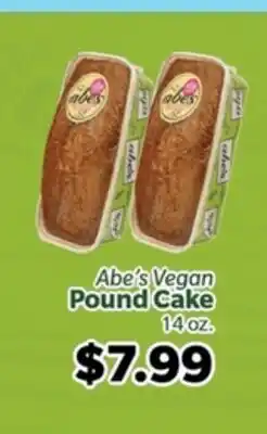 Living Fresh Market Abe's Vegan Pound Cake offer