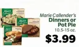 Living Fresh Market Marie Callender's Dinners or Pot Pie offer