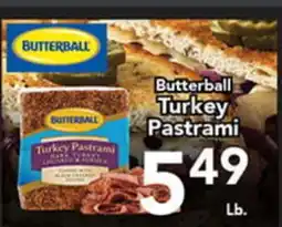 Eurofresh Market Butterball Turkey Pastrami offer