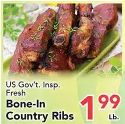 Eurofresh Market US Gov't. Insp. Fresh Bone-In Country Ribs offer