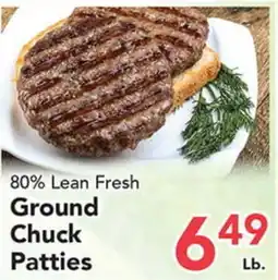 Eurofresh Market 80% Lean Fresh Ground Chuck Patties offer