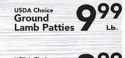 Eurofresh Market USDA Choice Ground Lamb Patties offer