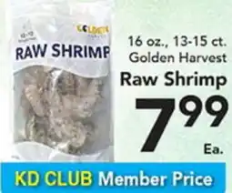 Eurofresh Market 16 oz., 13-15 ct. Golden Harvest Raw Shrimp offer
