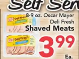 Eurofresh Market 8-9 oz. Oscar Mayer Deli Fresh Shaved Meats offer