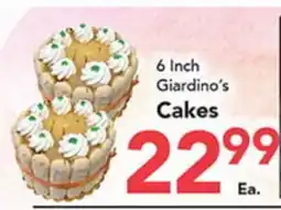 Eurofresh Market 6 Inch Giardino's Cakes offer