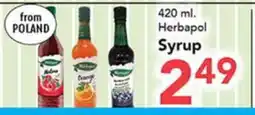 Eurofresh Market 420 ml. Herbapol Syrup offer