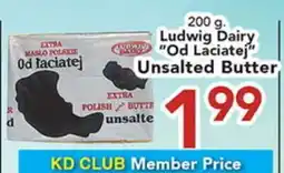 Eurofresh Market Ludwig Dairy Od Laciatej Unsalted Butter offer