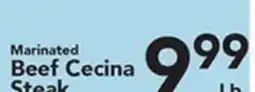 Eurofresh Market Marinated Beef Cecina Steak offer