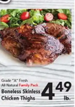 Eurofresh Market Grade A Fresh All Natural Family Pack Boneless Skinless Chicken Thighs offer