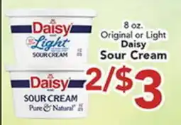 Eurofresh Market 8 oz. Original or Light Daisy Sour Cream offer