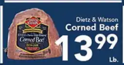 Eurofresh Market Dietz & Watson Corned Beef offer