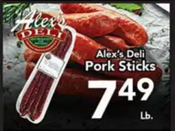 Eurofresh Market Alex's Deli Pork Sticks offer
