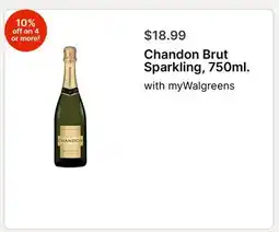 Walgreens Chandon Brut Sparkling, 750ml offer