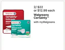 Walgreens Walgreens Certainty offer