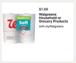 Walgreens Walgreens Household or Grocery Products offer