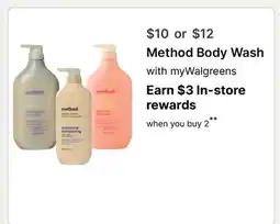 Walgreens Method Body Wash offer
