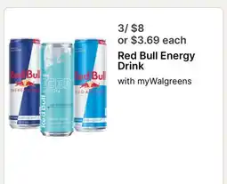 Walgreens Red Bull Energy Drink offer