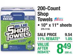 Menards 200-Count Shop Towels offer