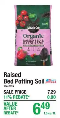 Menards Raised Bed Potting Soil offer