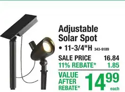Menards Adjustable Solar Spot offer