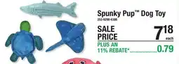 Menards Spunky Pup Dog Toy offer