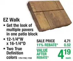Menards EZ Walk offer