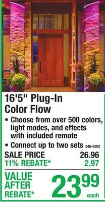 Menards 16'5 Plug-In Color Flow offer