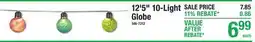 Menards 12'5 10-Light Globe offer