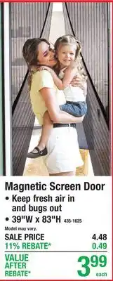 Menards Magnetic Screen Door offer