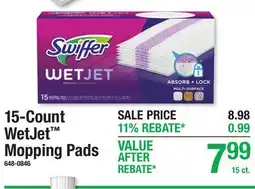 Menards 15-Count WetJet Mopping Pads offer