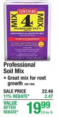 Menards Professional Soil Mix offer