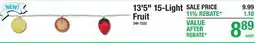 Menards 13'5 15-Light Fruit offer
