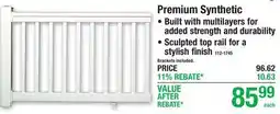 Menards Premium Synthetic offer