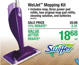 Menards WetJet Mopping Kit offer