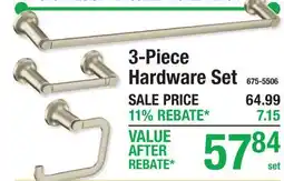Menards MOEN 3-Piece Hardware Set ZYLA COLLECTION offer