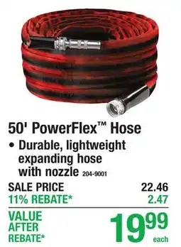Menards 50' PowerFlex Hose offer