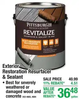 Menards Exterior Restoration Resurfacer & Sealant offer