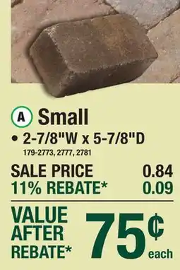 Menards Small Paver & Patio Blocks offer