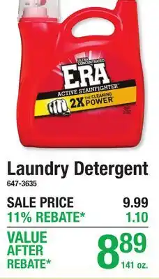 Menards Laundry Detergent offer