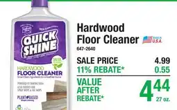 Menards Hardwood Floor Cleaner offer