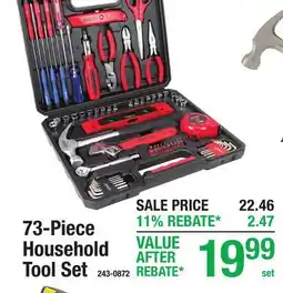 Menards 73-Piece Household Tool Set offer