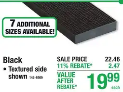 Menards Black offer