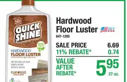 Menards Hardwood Floor Luster offer