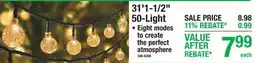 Menards 31'1-1/2 50-Light offer