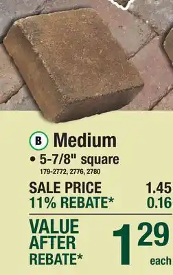 Menards Medium Tumbled Belgian Paver & Patio Blocks offer